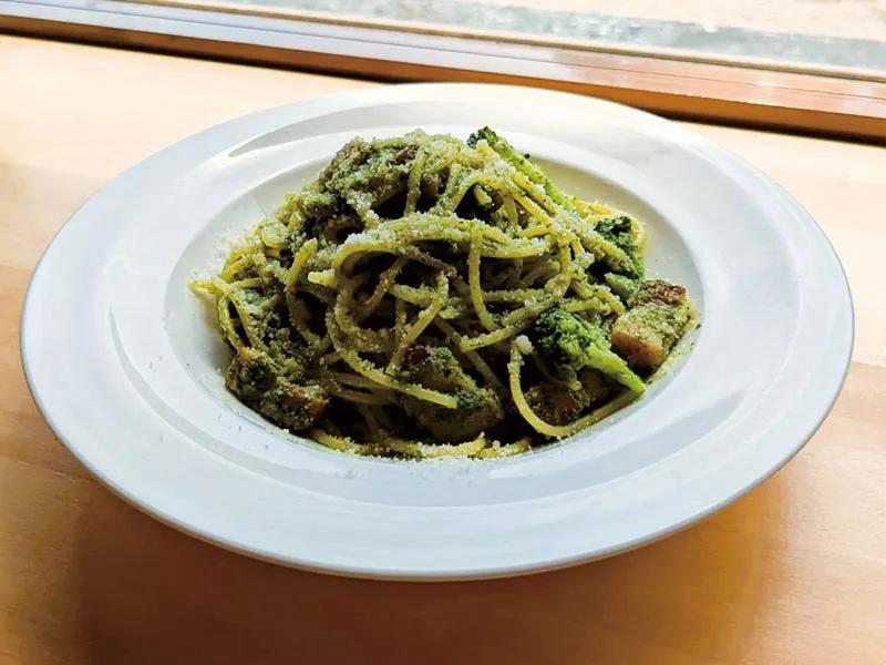 奥多摩パスタ ペスカ ベーコンブロッコリージェノベーゼ