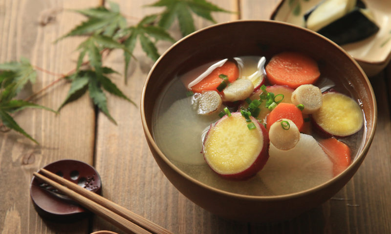 秋の根菜お味噌汁